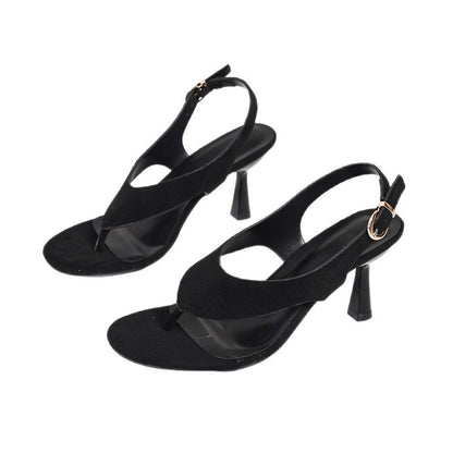 Womens High-Heeled Buckle Stiletto Sandals