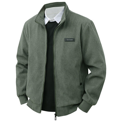 Stand Collar Long Sleeve Shirt Jacket