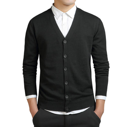Heren gebreide cardigan