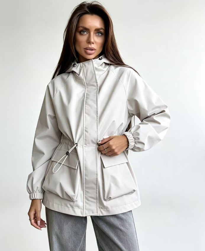 Womens Hooded Waterproof Outdoor Jacket