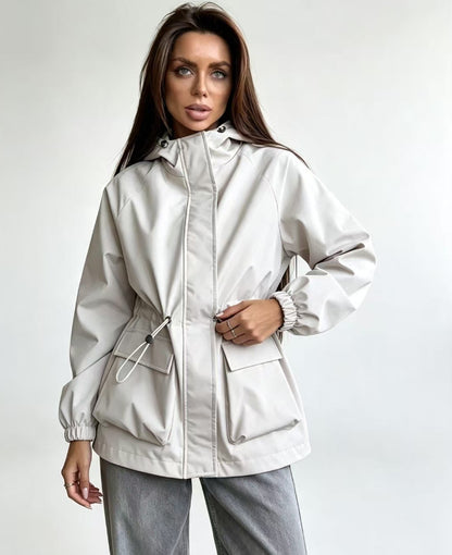 Womens Hooded Waterproof Outdoor Jacket