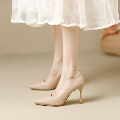 Women's Sheepskin Stiletto High Heels