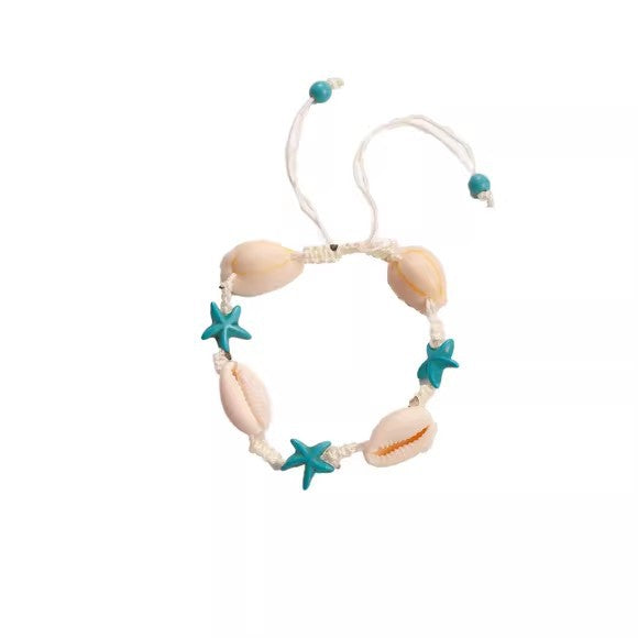 Adjustable Shell Design Geometric Bracelet
