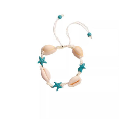 Adjustable Shell Design Geometric Bracelet