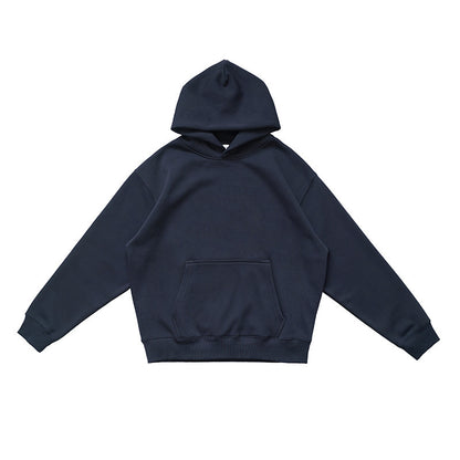Thick-fabric hooded sweatshirt