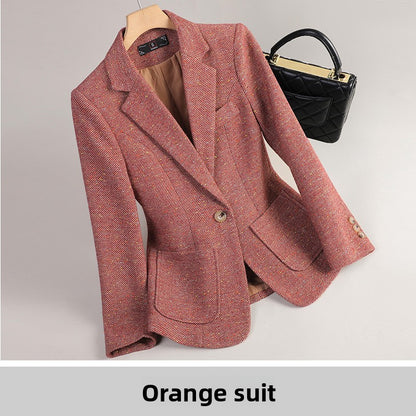 Long Sleeve Womens Blazer with Waist Cinching