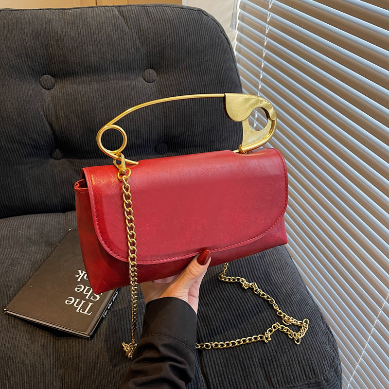 Distinctive Creative Large Pin Womens Crossbody Small Bag