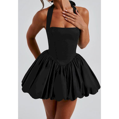 Halter Neck Tie Dress