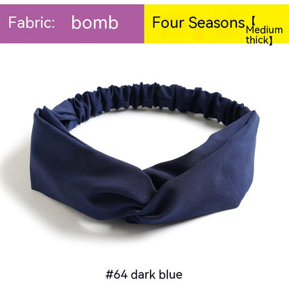 Elastische gekruiste chiffon hoofdband in Boheemse stijl