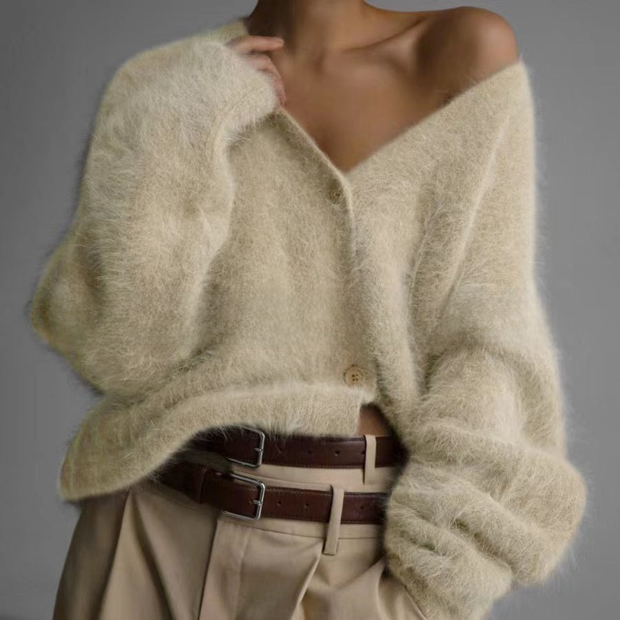 Womens Soft Long Sleeve Cardigan Sweater