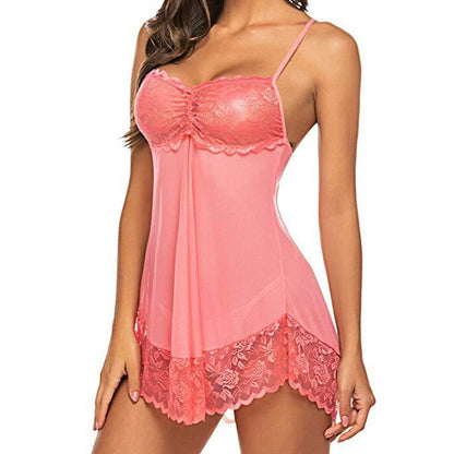 Sexy lingerie sexy lace camisole chiffon erotic pajamas for women