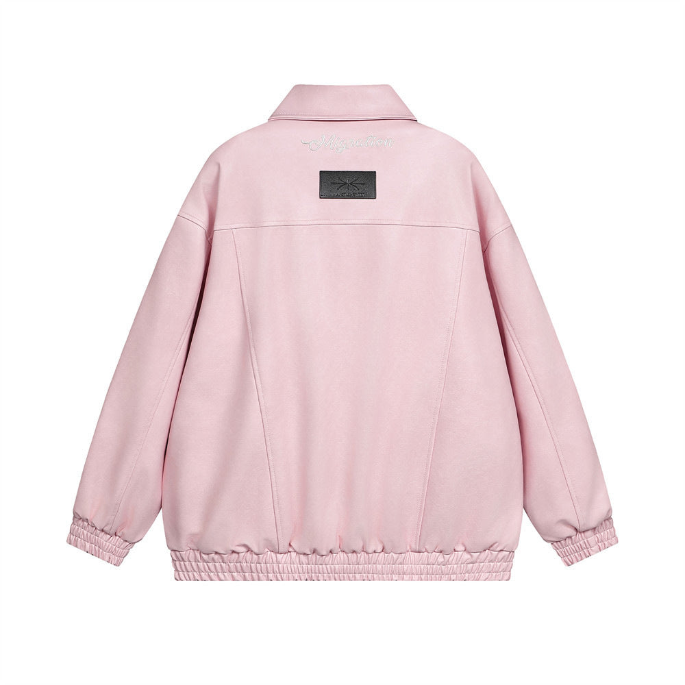 Hip Hop Amerikaanse stijl losse PU-leren jas unisex