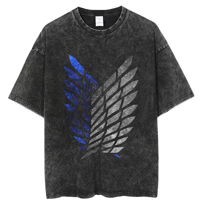 High Street European and American Summer Men's Top Attacks Giants