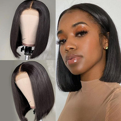 Synthetische bob lace wig steil haar