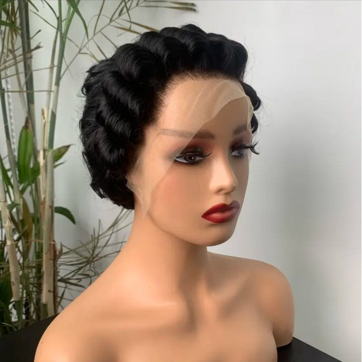 Pixie Cut Human Hair Front Lace Wig