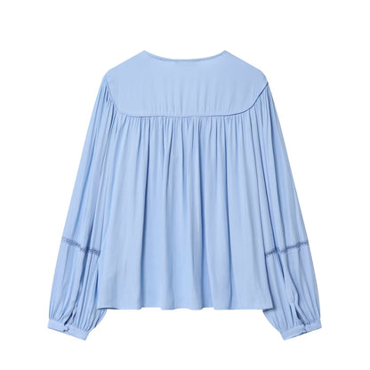 Vertical lace hanging shirt for women's clothing