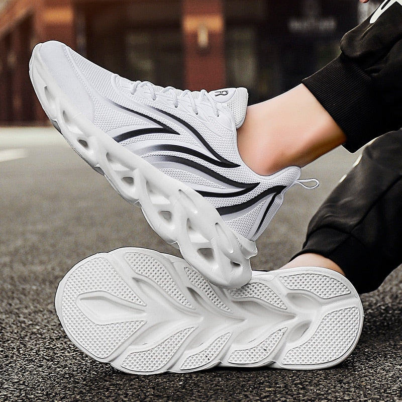Sneakers met vlammenprint voor heren
