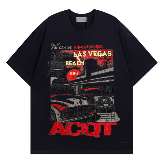 Short Sleeve T-Shirt for Men and Women Summer Loose Fit Trendy