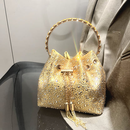 Diamond Crystal Bucket Bag