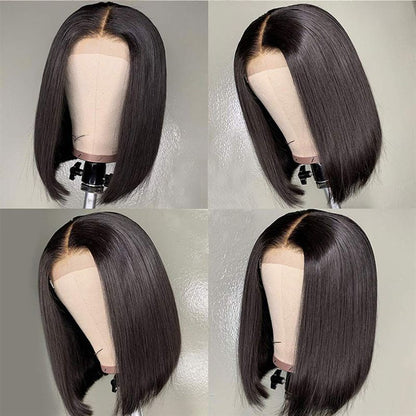 Synthetische bob lace wig steil haar