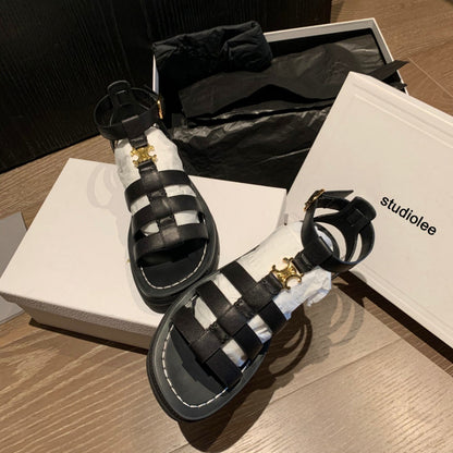 Dames Romeinsestijl Sandalen Van Echte Rundleer