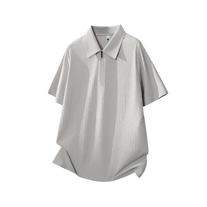 Flip Collar Men's Polo Shirt