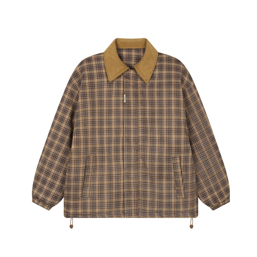 Heren jacket van geruit katoen