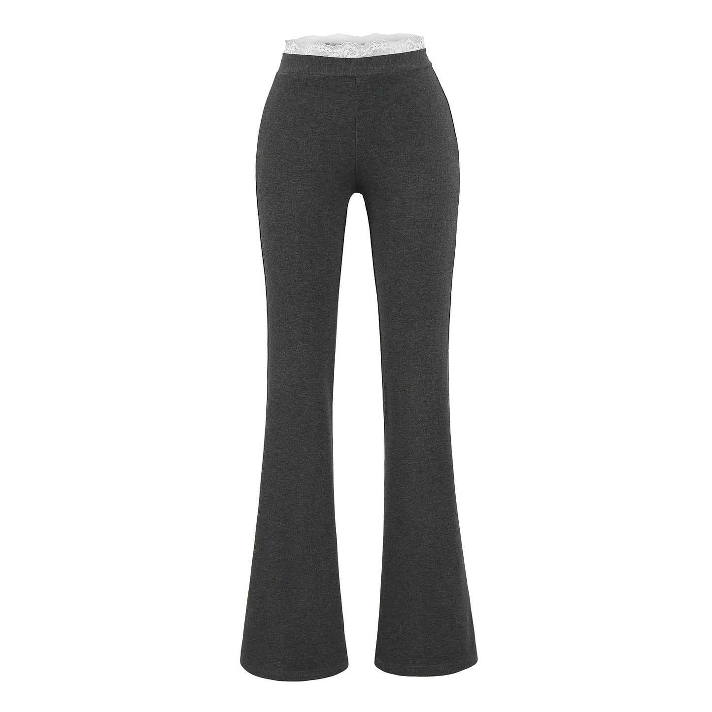 Lace lace low waisted flared pants