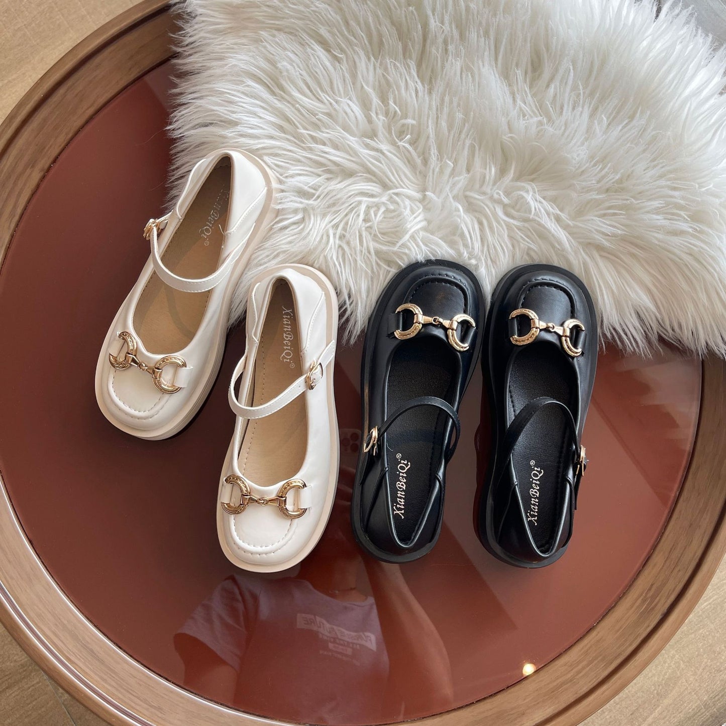 Women's Shoes Summer New Single Shoes Two Wear Shallow Scoop Shoes Platform Sole Shoes Retro