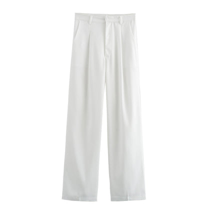 Women's Jacket + Long Straight Pants Suit