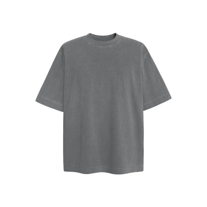 Simple solid color t-shirt short sleeved
