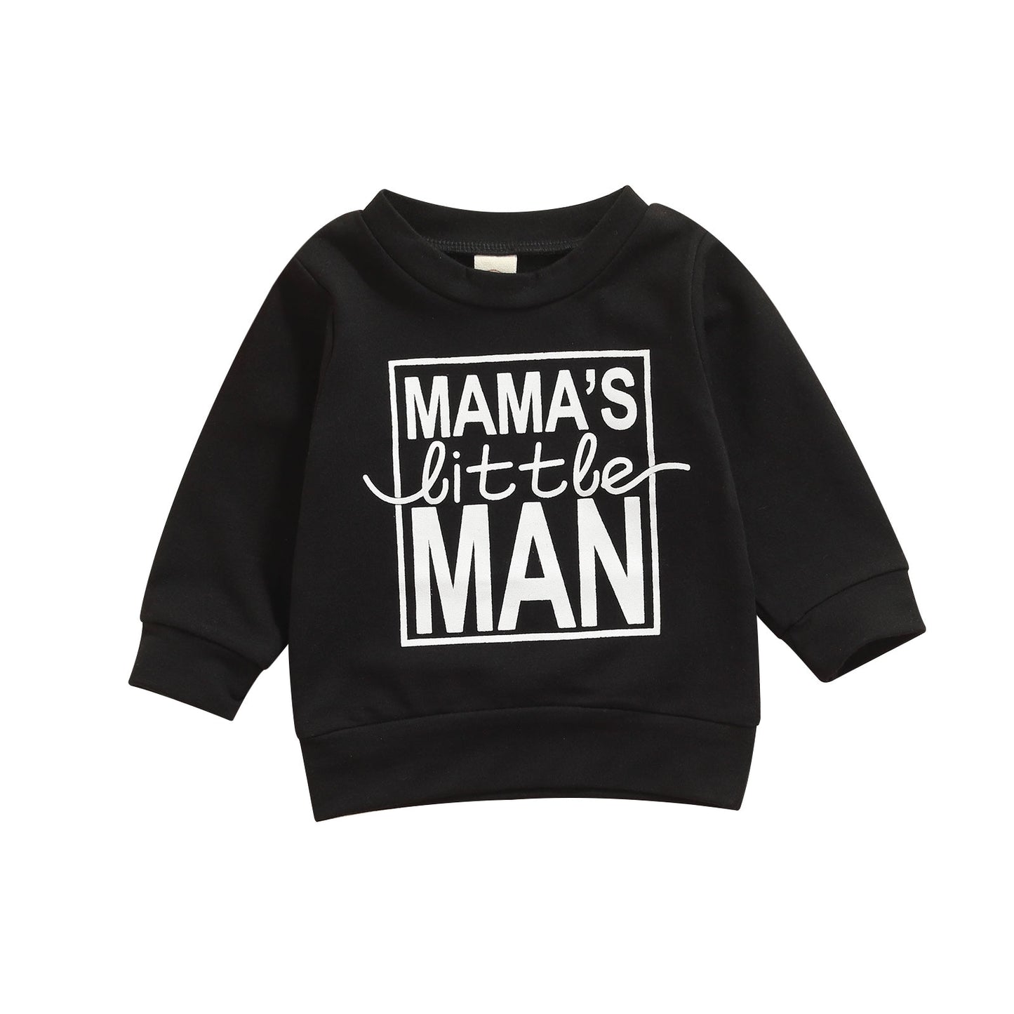 Sweatshirt voor baby/jongens met tekstprint