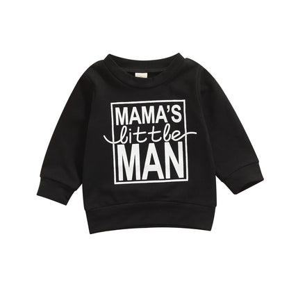 Sweatshirt voor baby/jongens met tekstprint