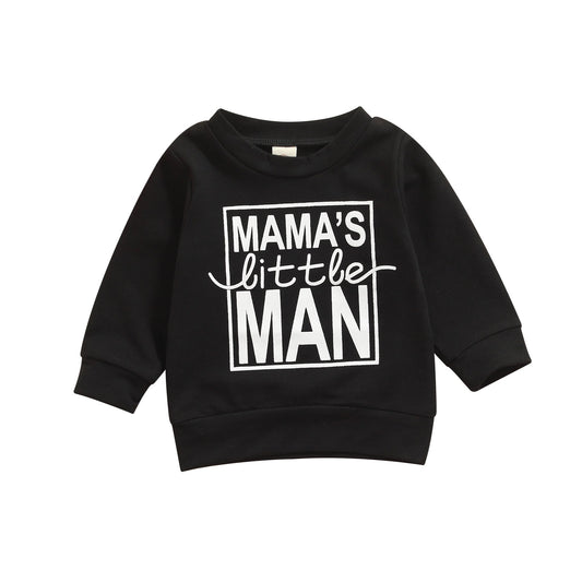 Sweatshirt voor baby/jongens met tekstprint