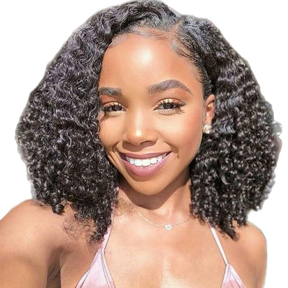 3x4 Real Hair Lace Front Wig With Curls