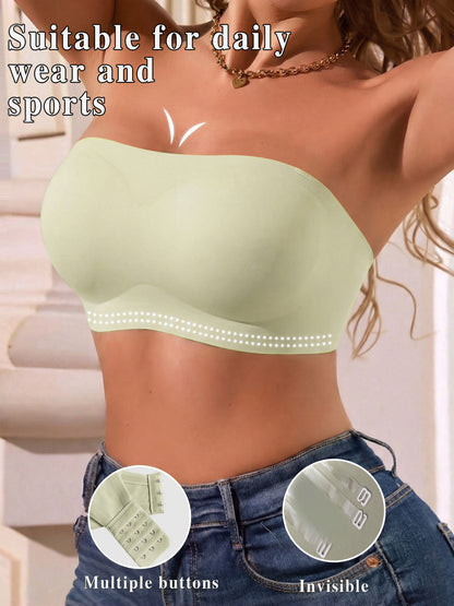 Seamless Wire-Free Tube Top with Anti-Slip Design