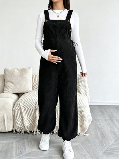 Woolen gauze maternity belt pants