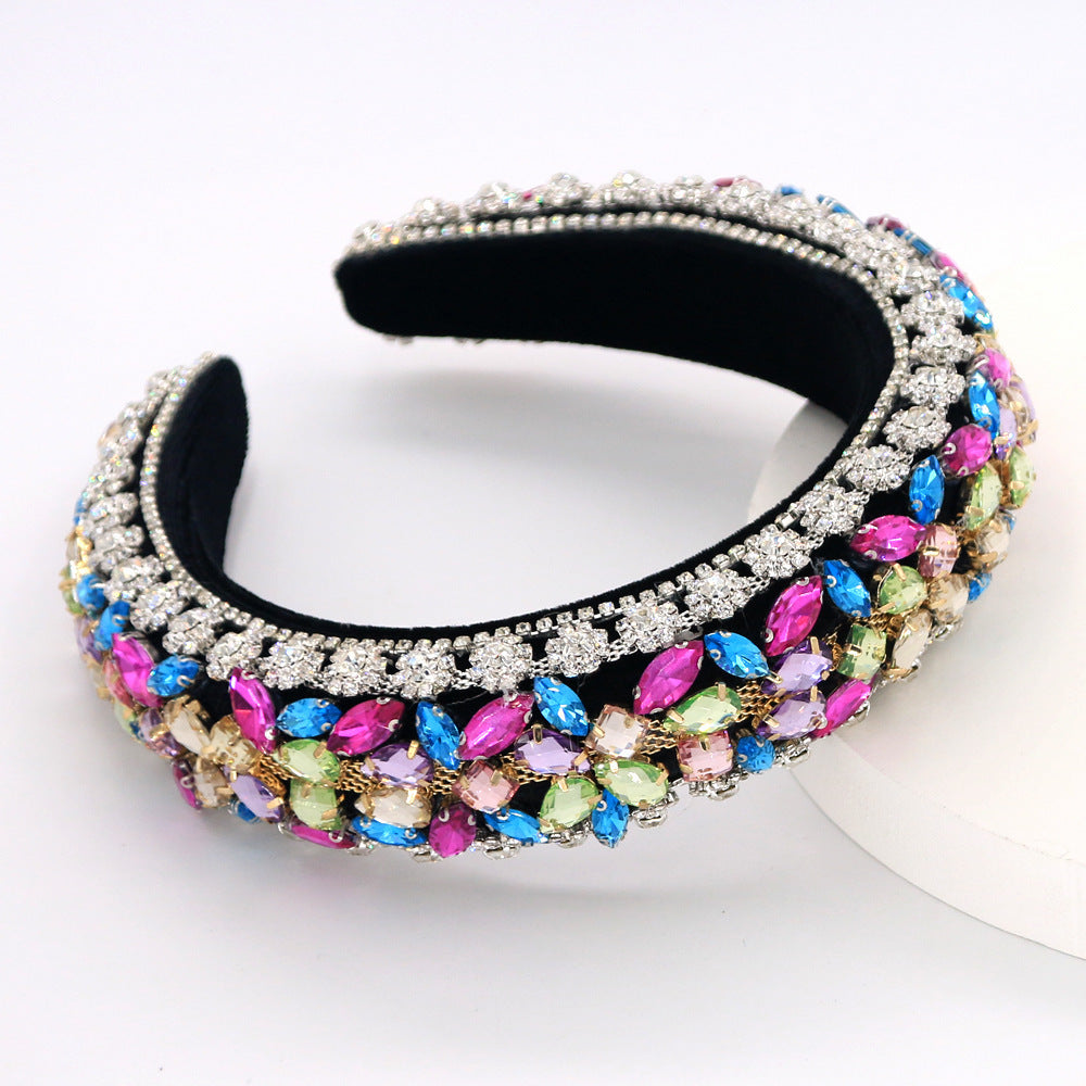 Luxe diamanten hoofdband in Europese en Amerikaanse hofstijl