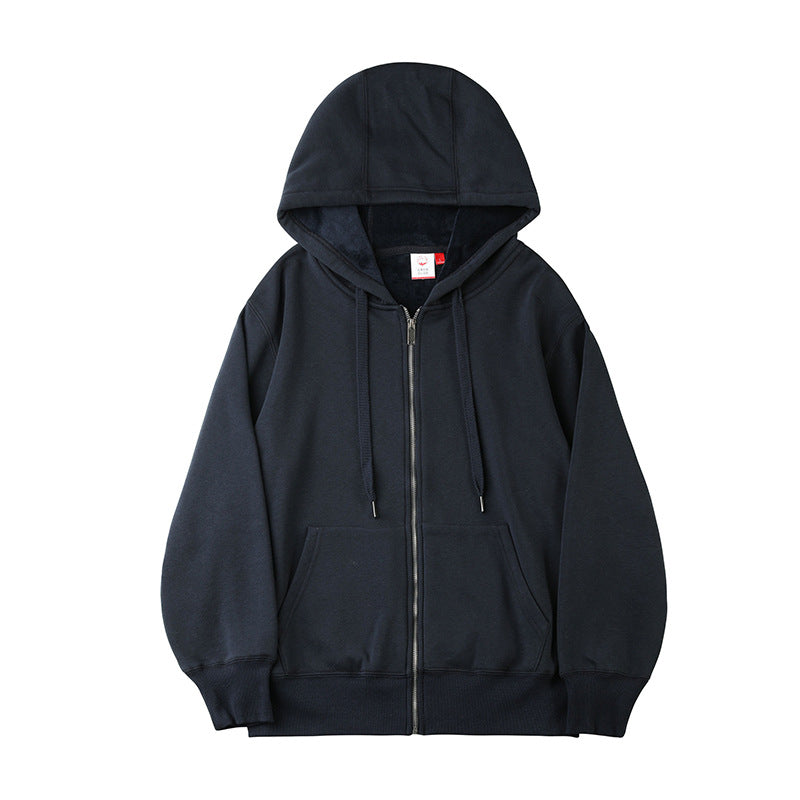 Casual zip-up hoodie