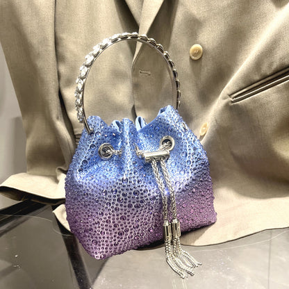 Diamond Crystal Bucket Bag