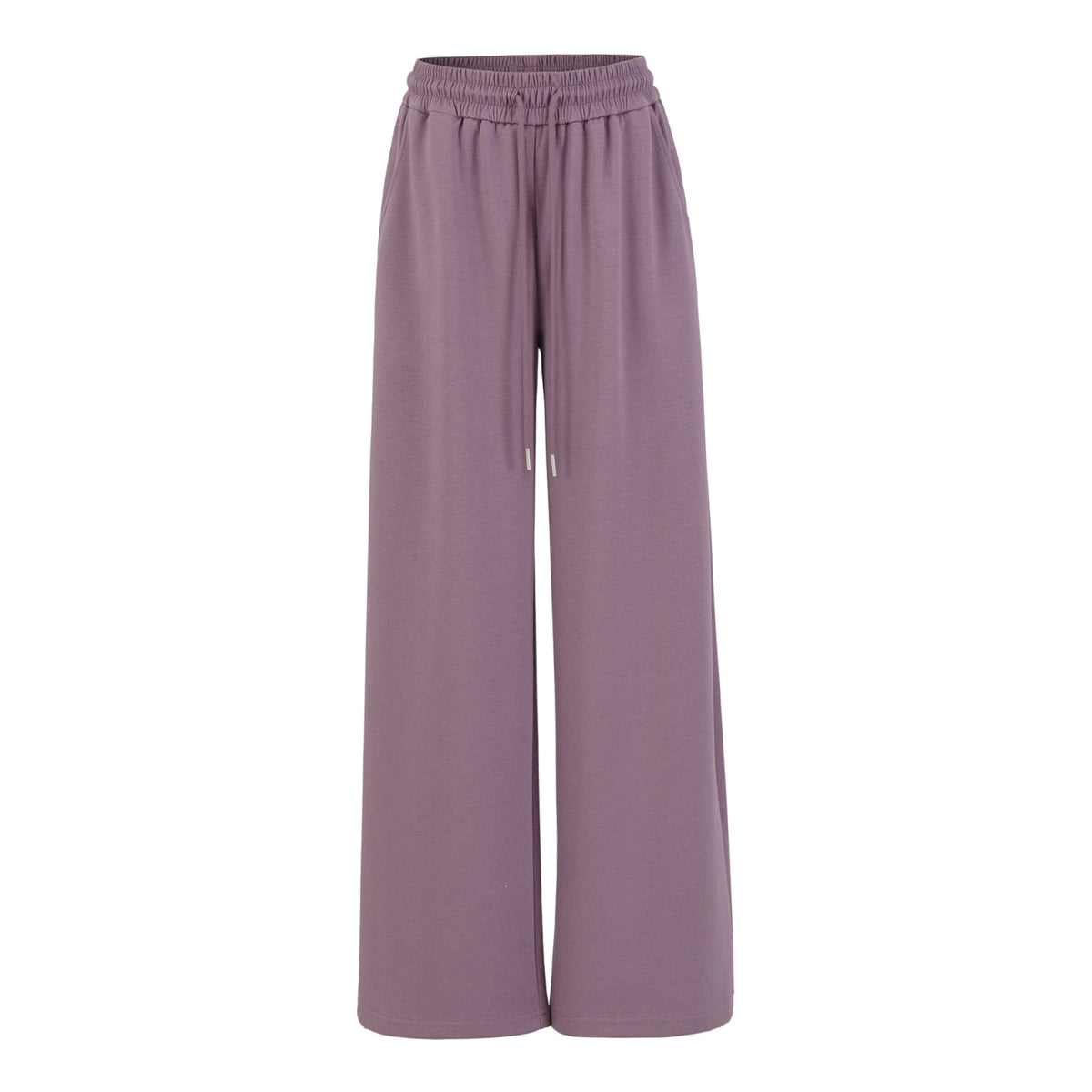 Drawstring Elastic Waist Straight Pants for Women