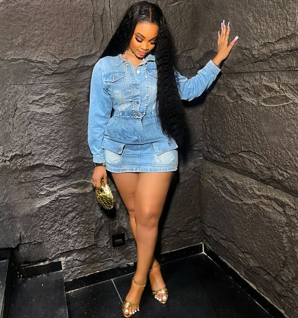 Women's Stretch Denim Dress