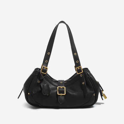 Retro Cowhide Saddle Shoulder Bag