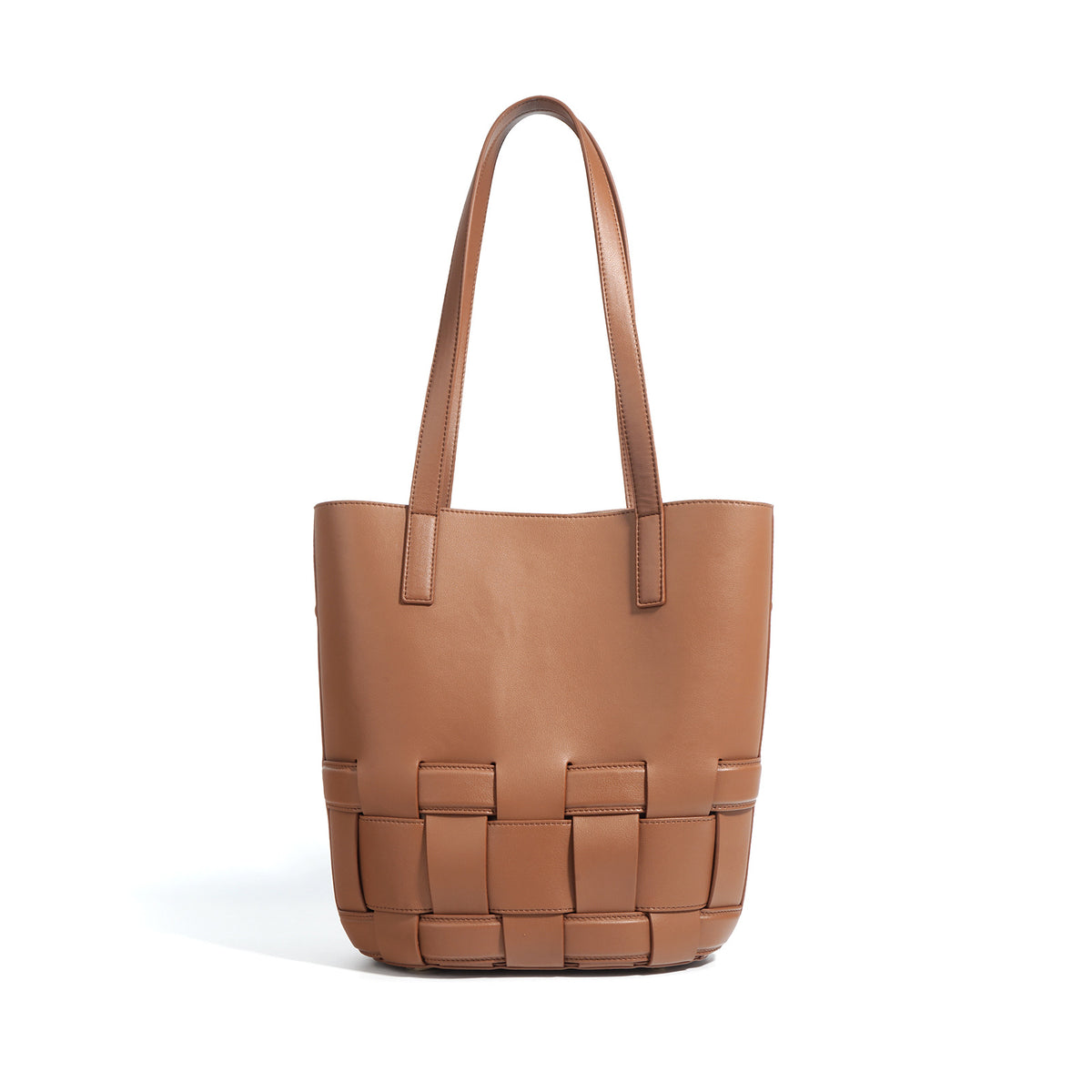 Woven Cowhide Tote Bag