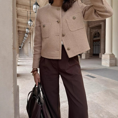 Tweed blazerjas voor dames