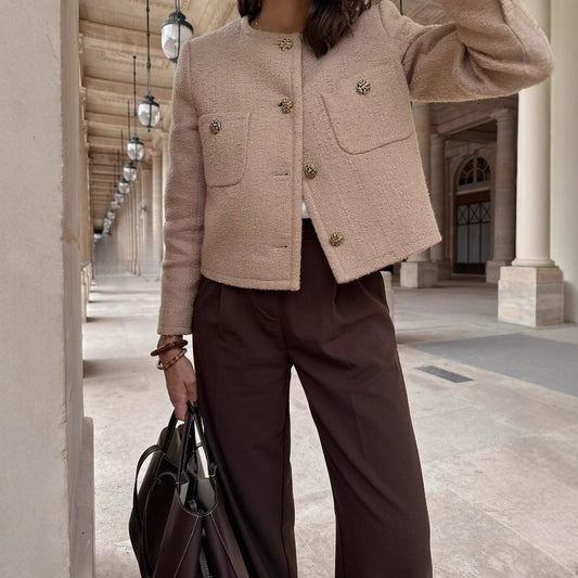 Tweed blazerjas voor dames