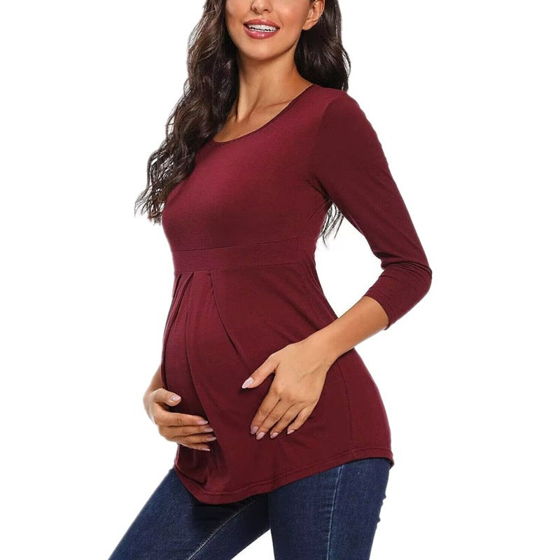 Maternity Ruffle Blouse