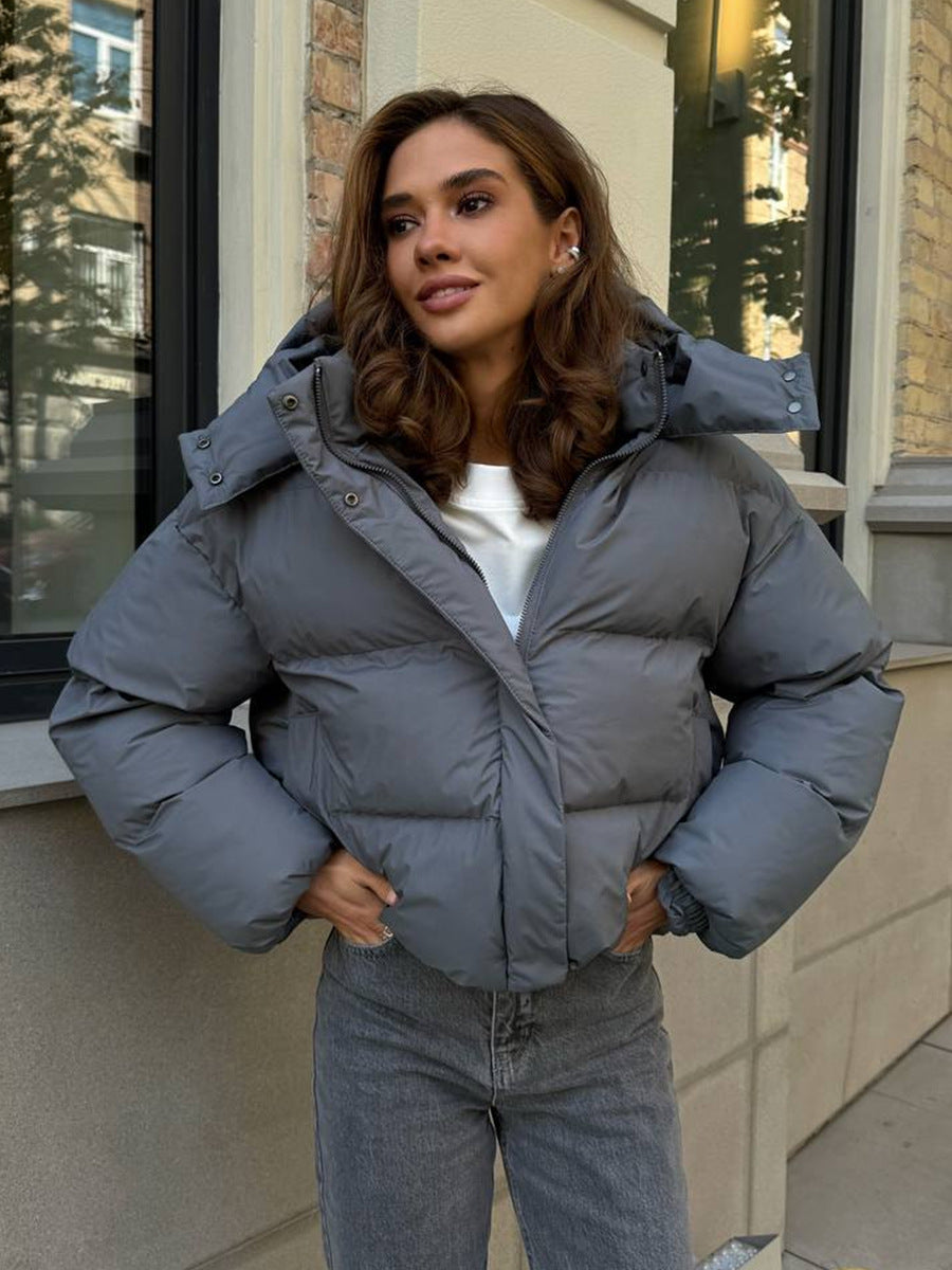 Womens Hooded Cotton Jacket