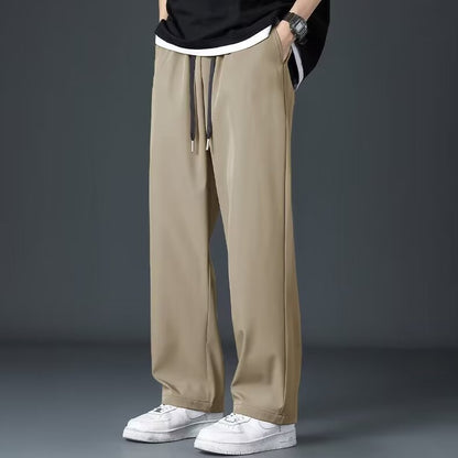 Ice Silk Heren Dunne High Street Drooping Rechte Wijde Broek