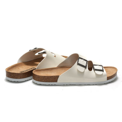 Kurken strandsandalen met gespen voor heren